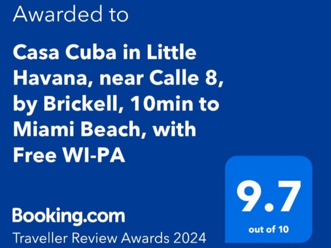 Casa Cuba In Little Havana, Brickell, Calle 8 And 10 Minutes To The Beach Free Parking Miami Kültér fotó